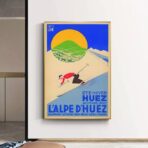 vintage alpe dhuez poster