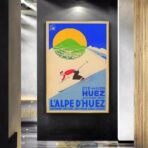 vintage alpe dhuez poster