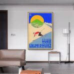 vintage alpe dhuez poster