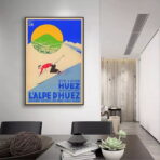 vintage alpe dhuez poster
