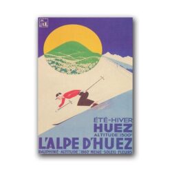 vintage poster alpe dhuez