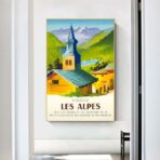 vintage poster alps