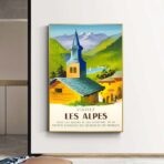 vintage poster alps