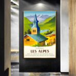 vintage poster alps