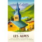 vintage poster alps