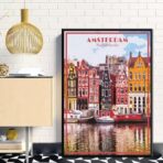 vintage amsterdam poster