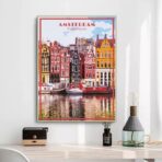 vintage amsterdam poster