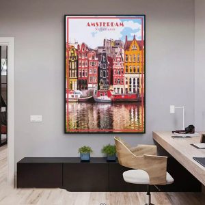 vintage amsterdam poster