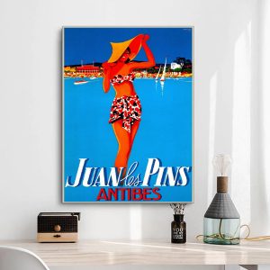 vintage poster antibes juan les pins