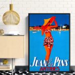 vintage poster antibes juan les pins