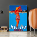 vintage poster antibes juan les pins