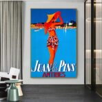 vintage poster antibes juan les pins