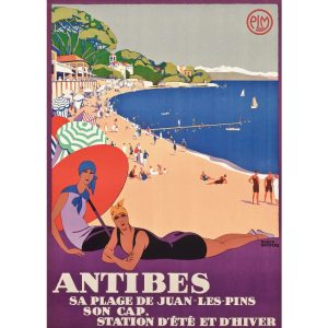 vintage poster antibes