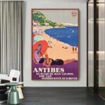 vintage poster antibes