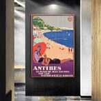 vintage poster antibes