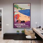 vintage poster antibes