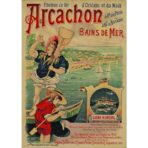vintage poster arcachon