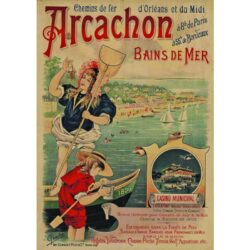 vintage poster arcachon