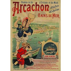 vintage poster arcachon
