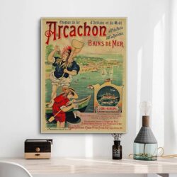 vintage poster arcachon