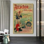 vintage poster arcachon