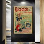 vintage poster arcachon