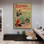 vintage poster arcachon