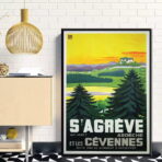 vintage ardeche poster