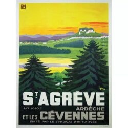 vintage ardeche poster