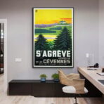 vintage ardeche poster