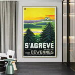 vintage ardeche poster