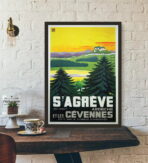 vintage ardeche poster