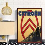vintage automobile poster