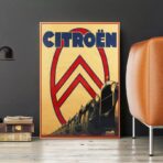 vintage automobile poster