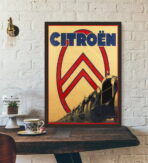 vintage automobile poster