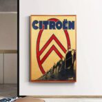 vintage automobile poster