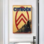 vintage automobile poster