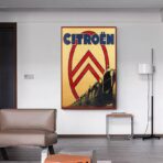 vintage automobile poster