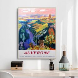 vintage auvergne poster