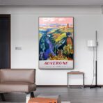 vintage auvergne poster