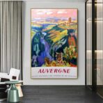 vintage auvergne poster