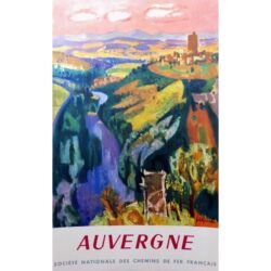 vintage auvergne poster