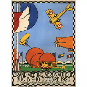 vintage aviation poster