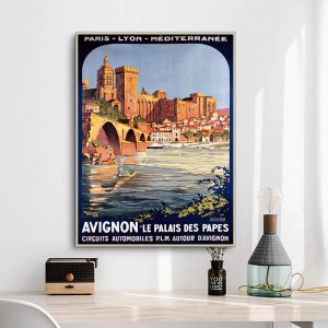 vintage poster avignon