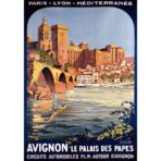 vintage poster avignon