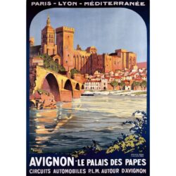vintage poster avignon