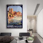vintage poster avignon