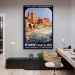 vintage poster avignon