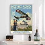 vintage plane poster