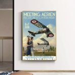 vintage plane poster